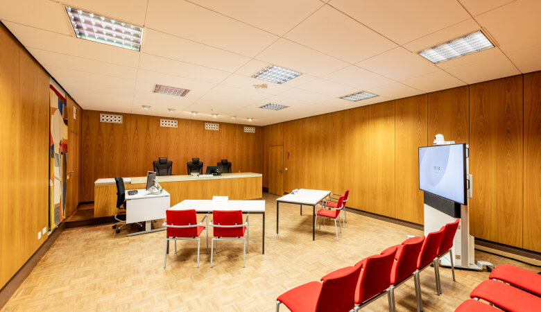 Sitzungssaal des Arbeitsgerichts Nürnberg